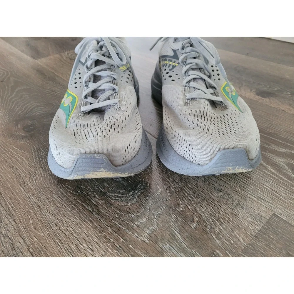 Saucony Ride 17 Mens Running Shoes Grey Lime Green S20924-96 Size 10.5 #1